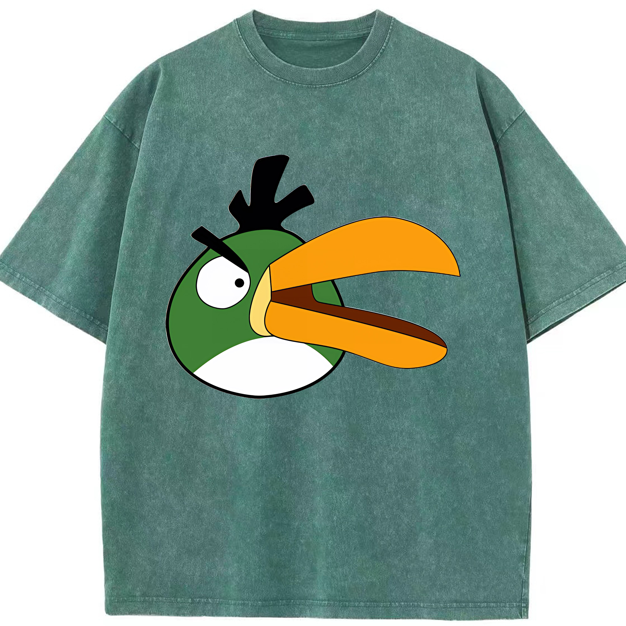 （画像用） Angry Birds アングリーバード 綿100% ヴィンテージ風 半袖Tシャツ（フロントプリント）